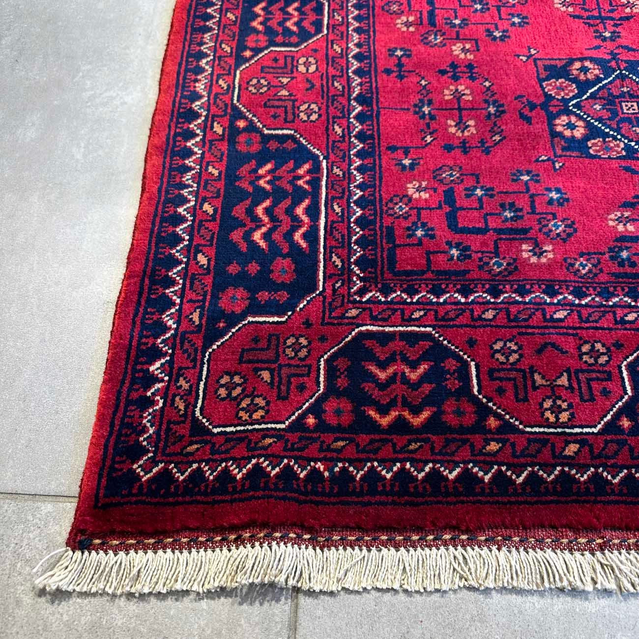 El Dokuma Afgan Khal Muhammadi Yün Yolluk Halı (85x360 cm) - Görsel 7
