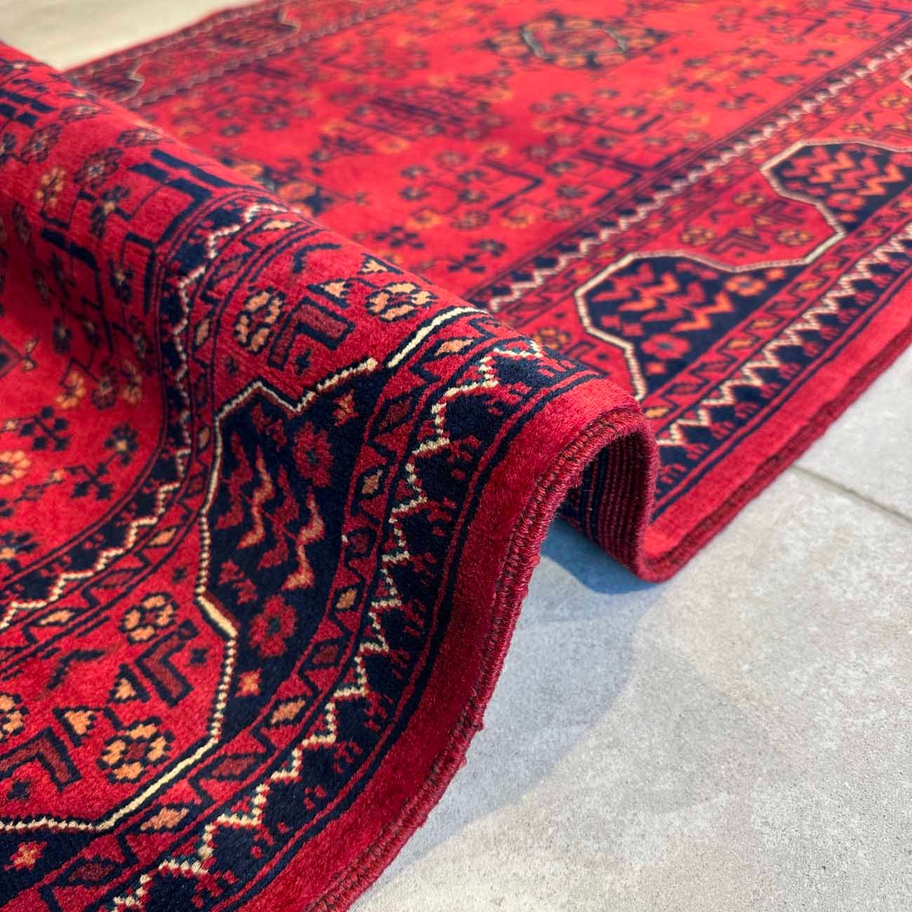 El Dokuma Afgan Khal Muhammadi Yün Yolluk Halı (85x360 cm) - Görsel 9