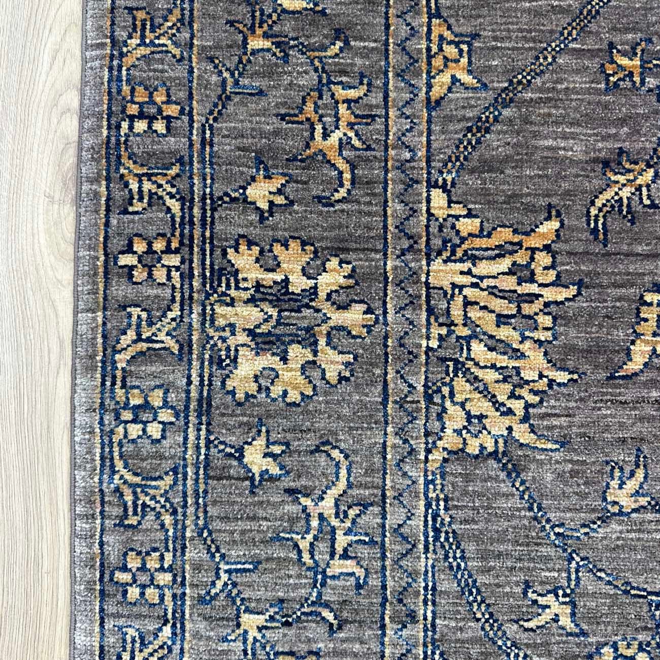 El Dokuma Gri Modern Sultani Yün Halı (130x200 cm) - Görsel 8