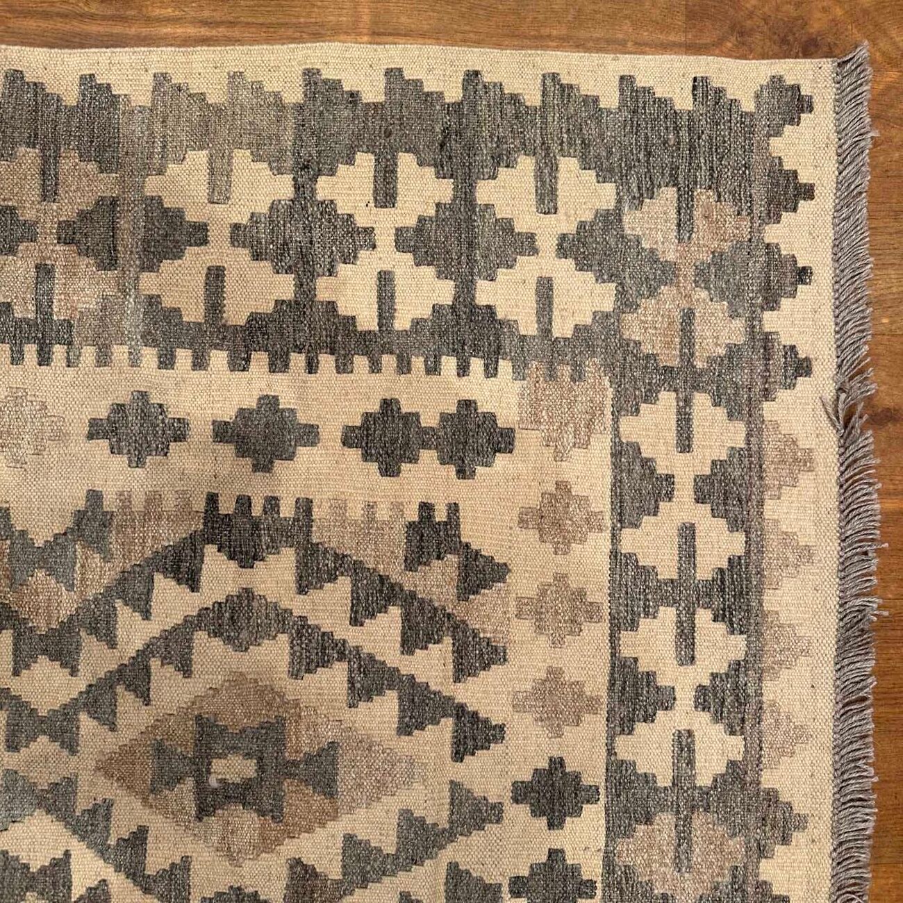 El Dokuma Natural Anadolu Desenli Yün Kilim (205x295 cm) - Görsel 3