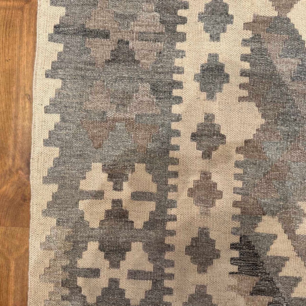 El Dokuma Natural Anadolu Desenli Yün Kilim (205x295 cm) - Görsel 8