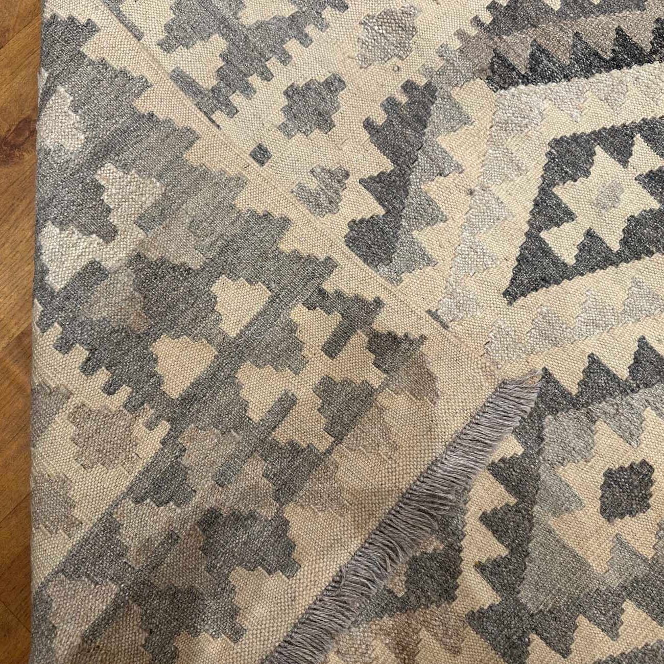 El Dokuma Natural Anadolu Desenli Yün Kilim (205x295 cm) - Görsel 5