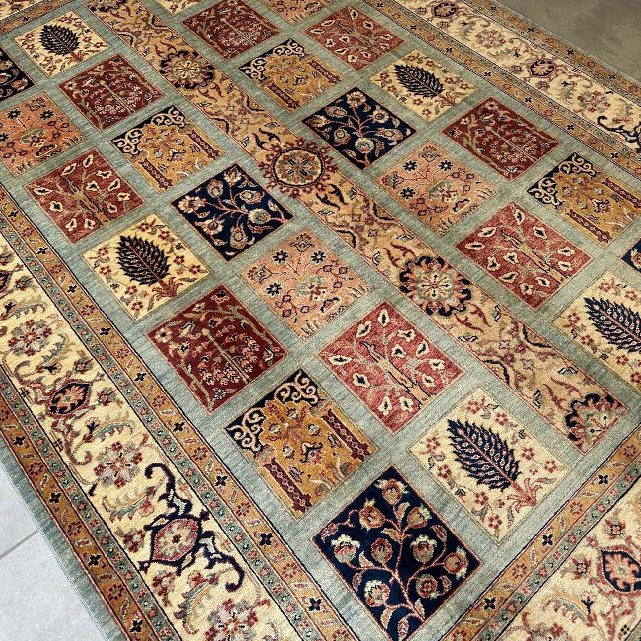El Dokuma Bahtiyari Kabile Yün Halı (210x290 cm) - Görsel 7