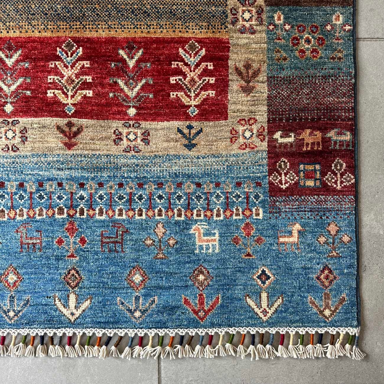 El Dokuma Bohem Kabile Yün Yolluk Halı (100x300 cm) - Görsel 4