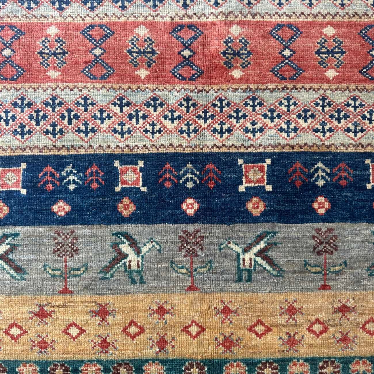 El Dokuma Bohem Kabile Yün Halı (170x230 cm) - Görsel 2