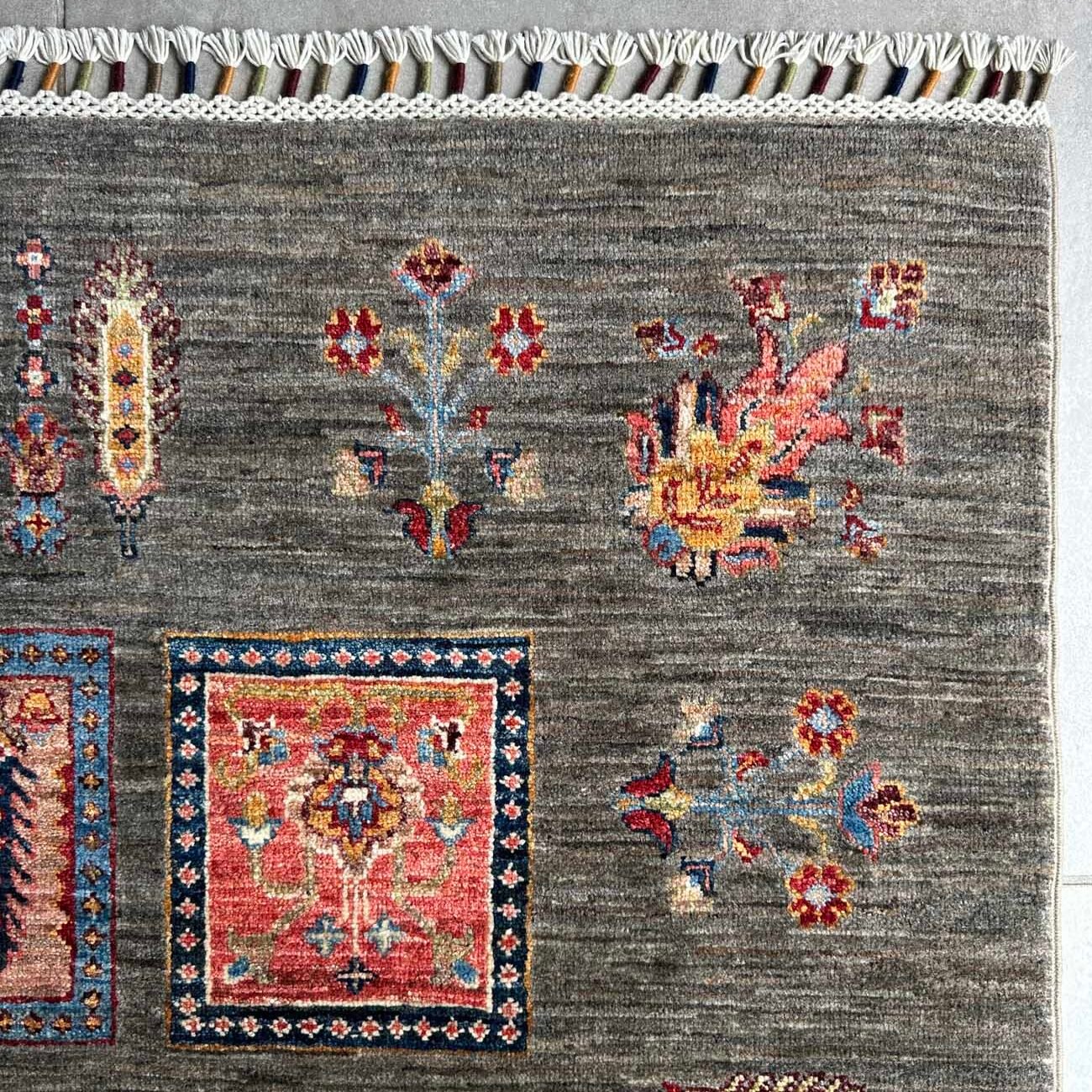 El Dokuma Bahtiyar Kabile Yün Halı (200x300 cm) - Görsel 9