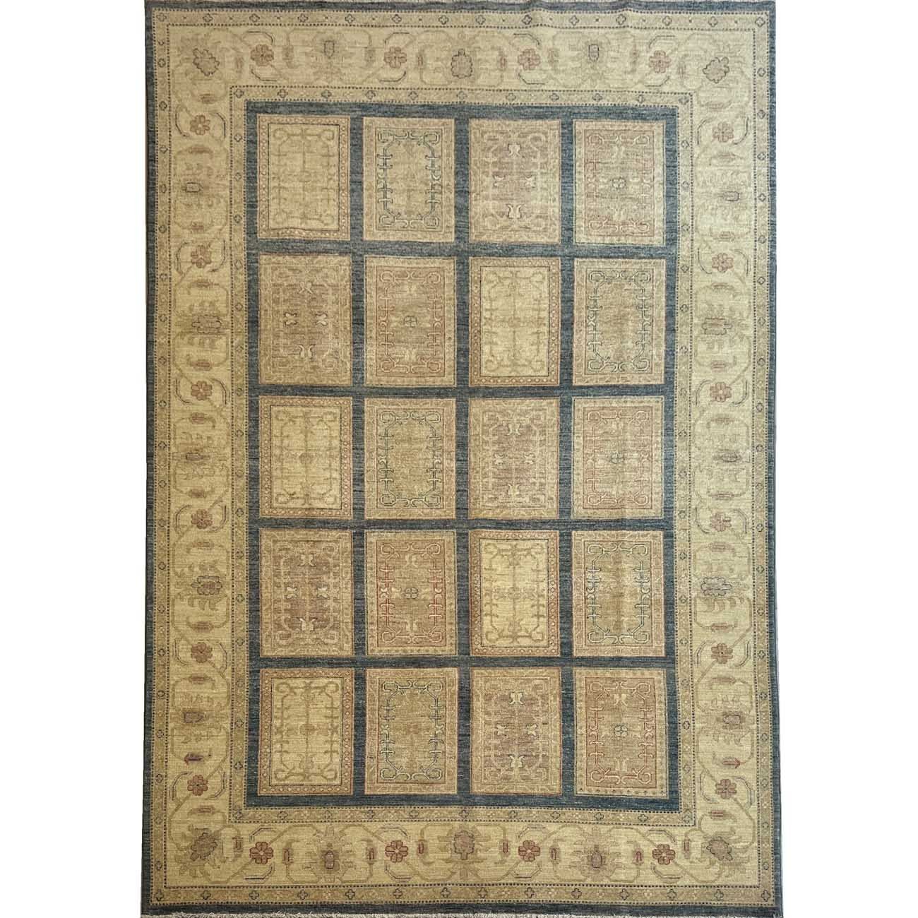 El Dokuma Bahtiyar Uşak Yün Halı (195x305 cm)