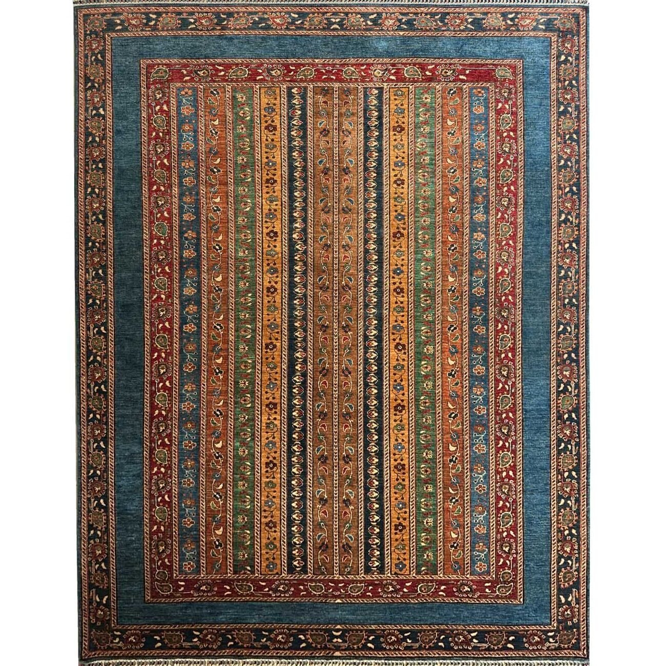 El Dokuma Şal Türkmen Kabile Yün Halı (250x340 cm)
