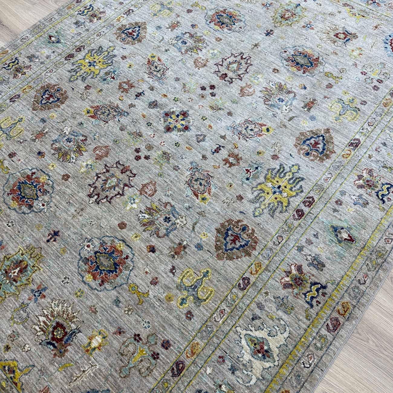 El Dokuma Gri Sultani Yün Halı (170x230 cm) - Görsel 8