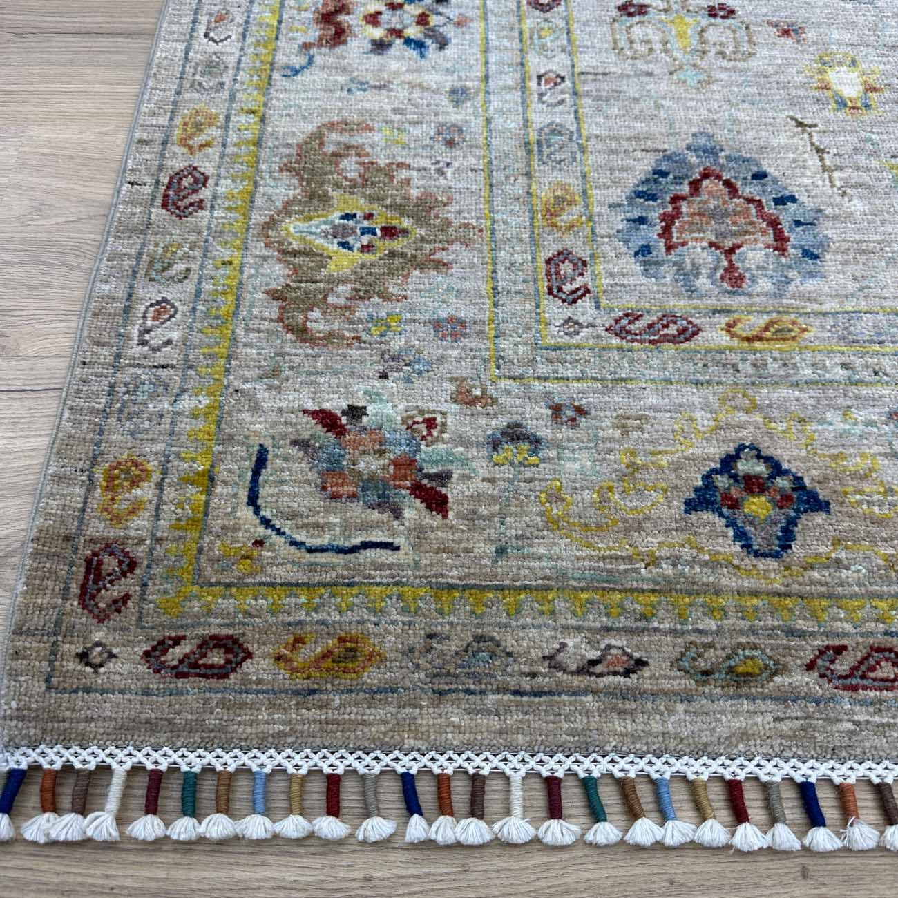 El Dokuma Gri Sultani Yün Halı (170x230 cm) - Görsel 4