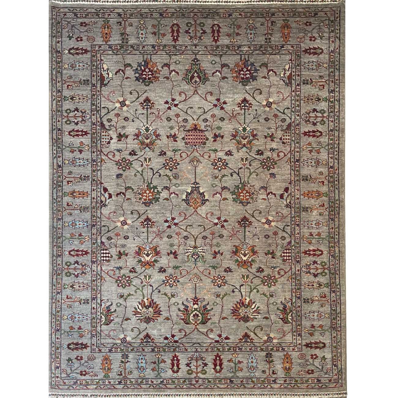 El Dokuma Gri Sultani Yün Halı (195x295 cm)
