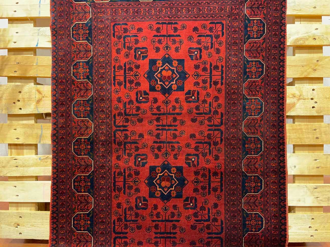 El Dokuma Bilicik Afgan Yün Yolluk Halı (80x300 cm) - Görsel 4