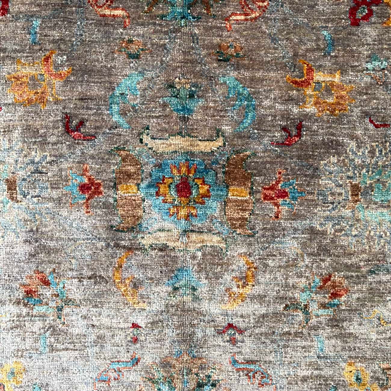 El Dokuma Gri Sultani Yün Halı (170x250 cm) - Görsel 8