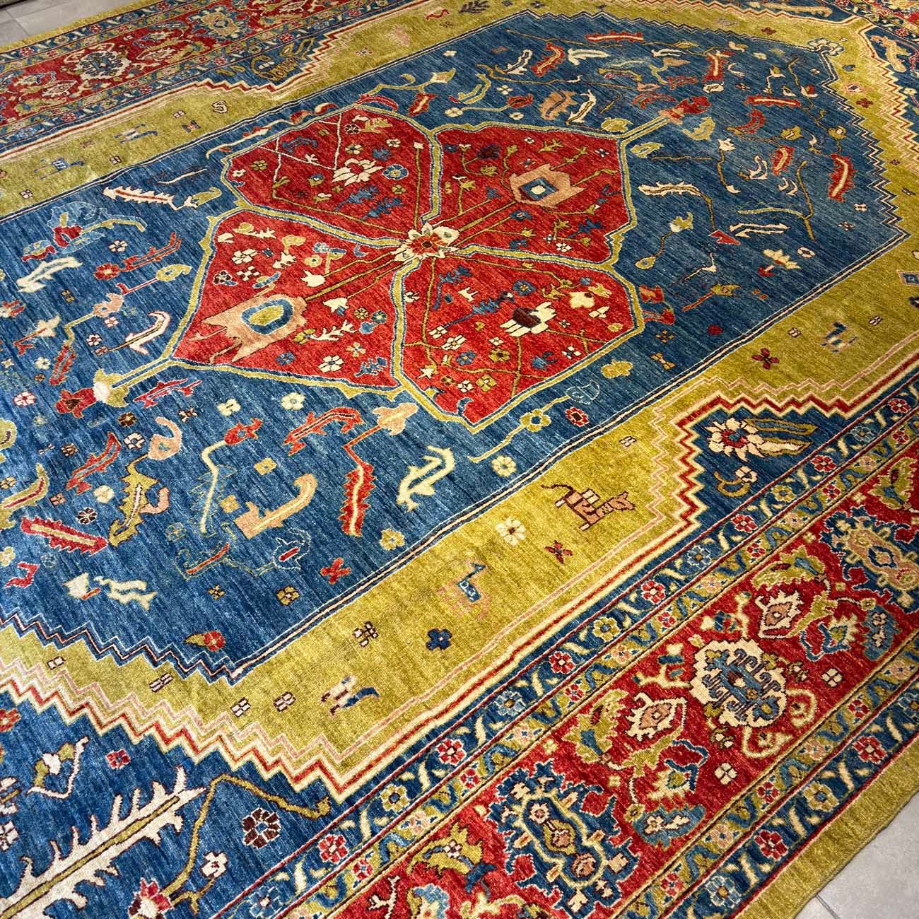 El Dokuma Sarapi İran Yün Halı (305x425 cm) - Görsel 7