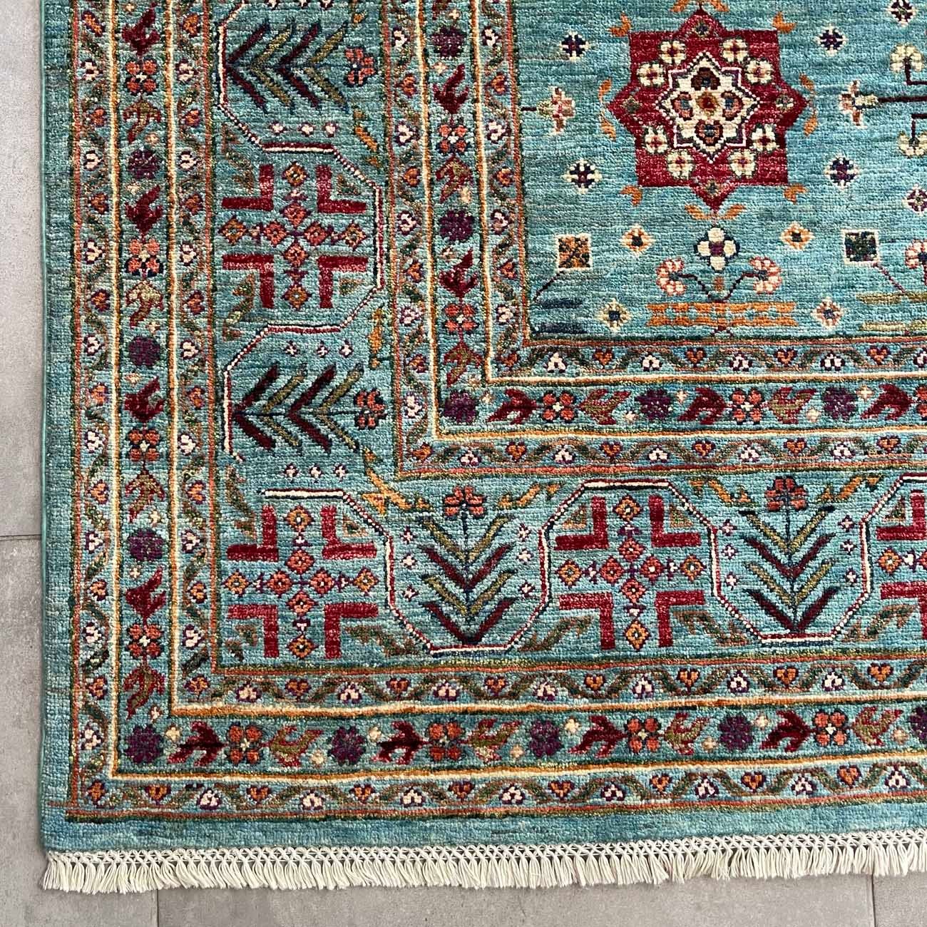 El Dokuma Buhara Türkmen Kabile Yün Halı (210x315 cm) - Görsel 8