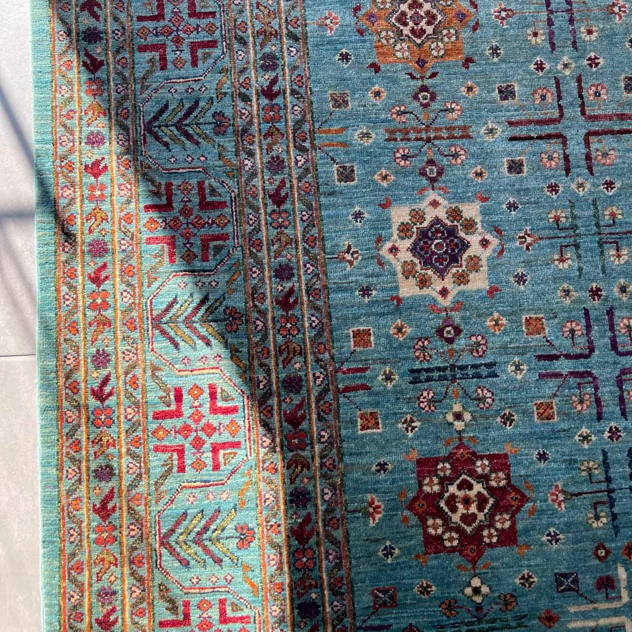 El Dokuma Buhara Türkmen Kabile Yün Halı (210x315 cm) - Görsel 3