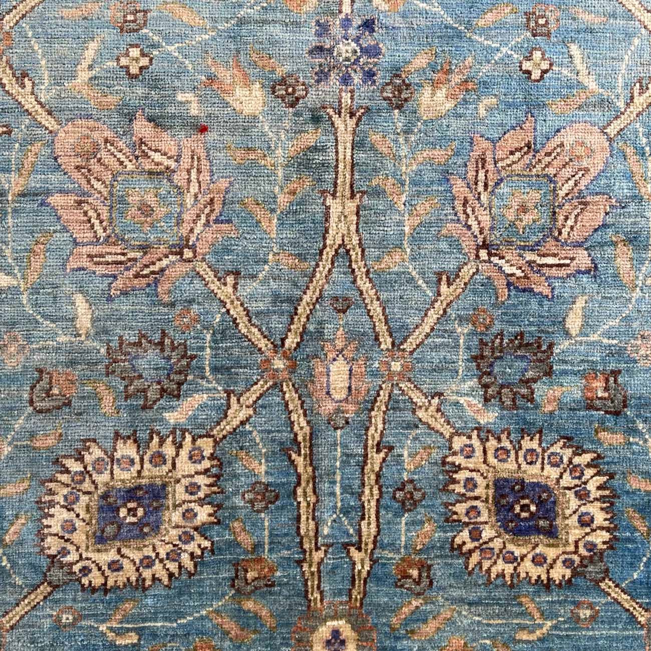 El Dokuma Premium Mavi Uşak Yün Halı (180x270 cm) - Görsel 2
