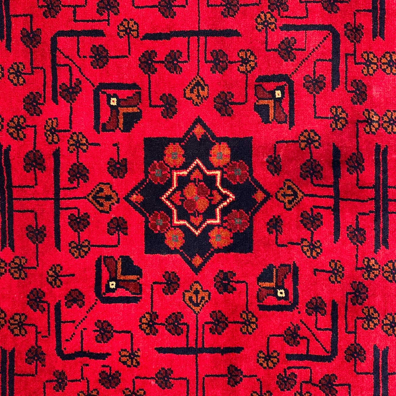 El Dokuma Kırmızı Türkmen Yün Halı (300x400 cm) - Görsel 2