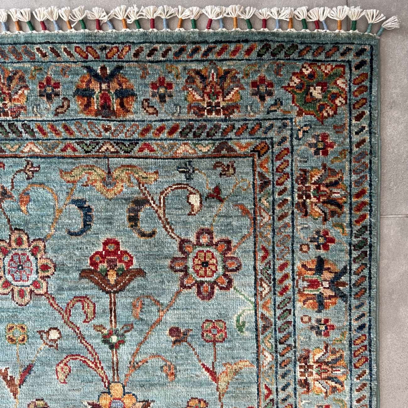 El Dokuma Mavi Sultani Yün Halı (80x130 cm) - Görsel 7