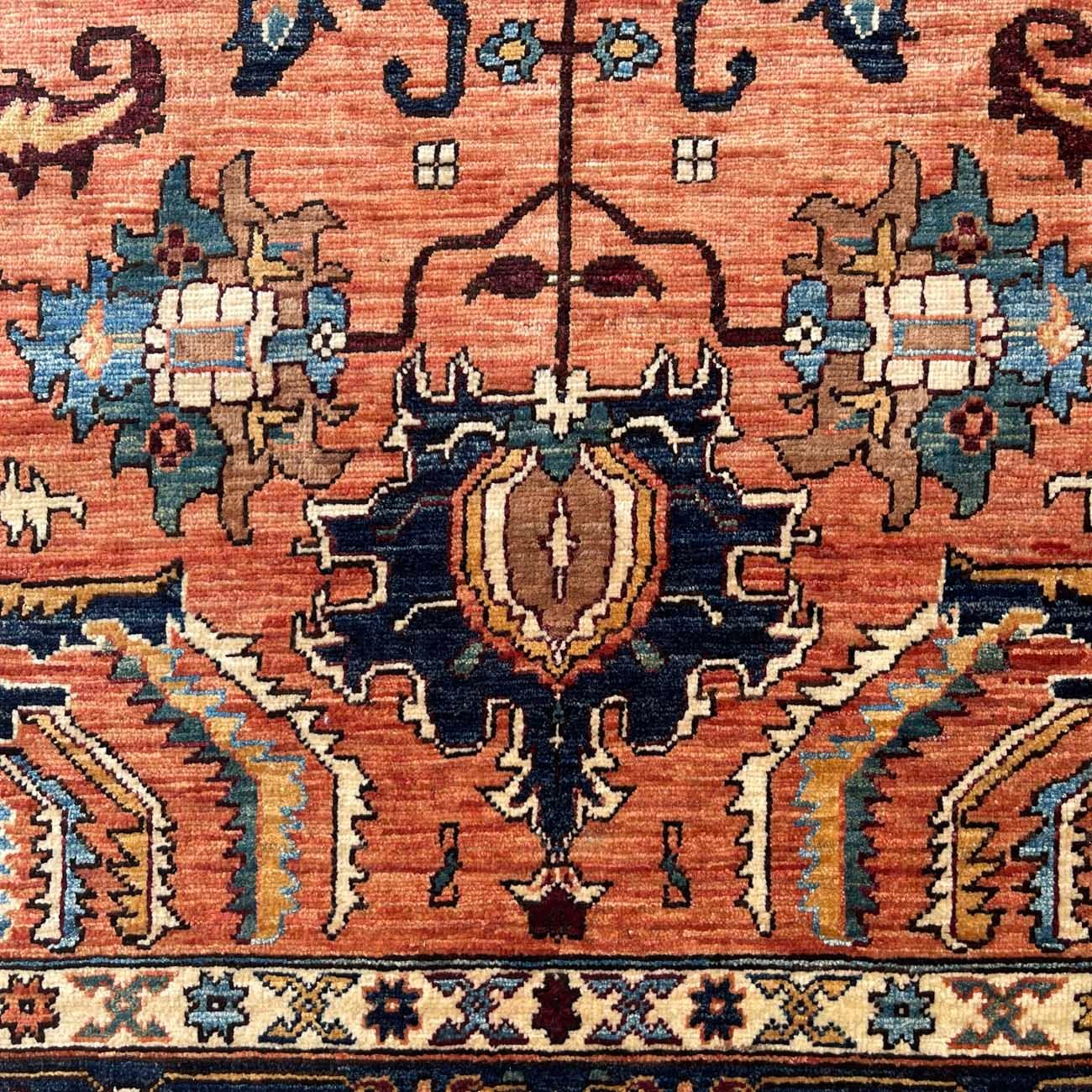 El Dokuma Heris İran Yün Halı (205x300 cm) - Görsel 2