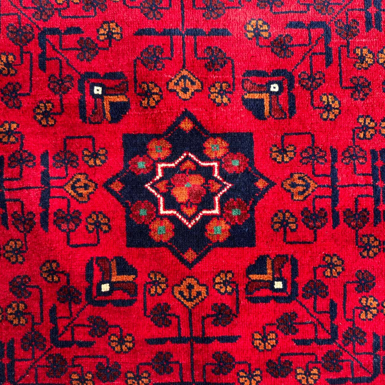 El Dokuma Kırmızı Türkmen Yün Halı (170x235 cm) - Görsel 2