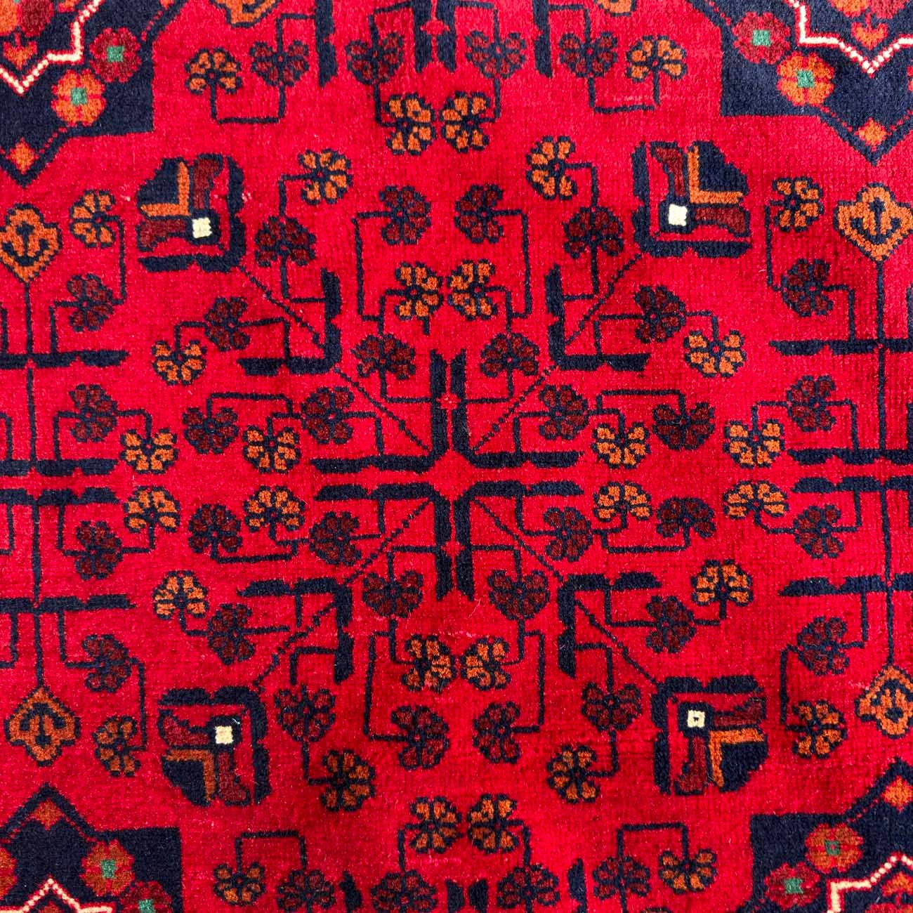 El Dokuma Kırmızı Türkmen Yün Halı (170x235 cm) - Görsel 4