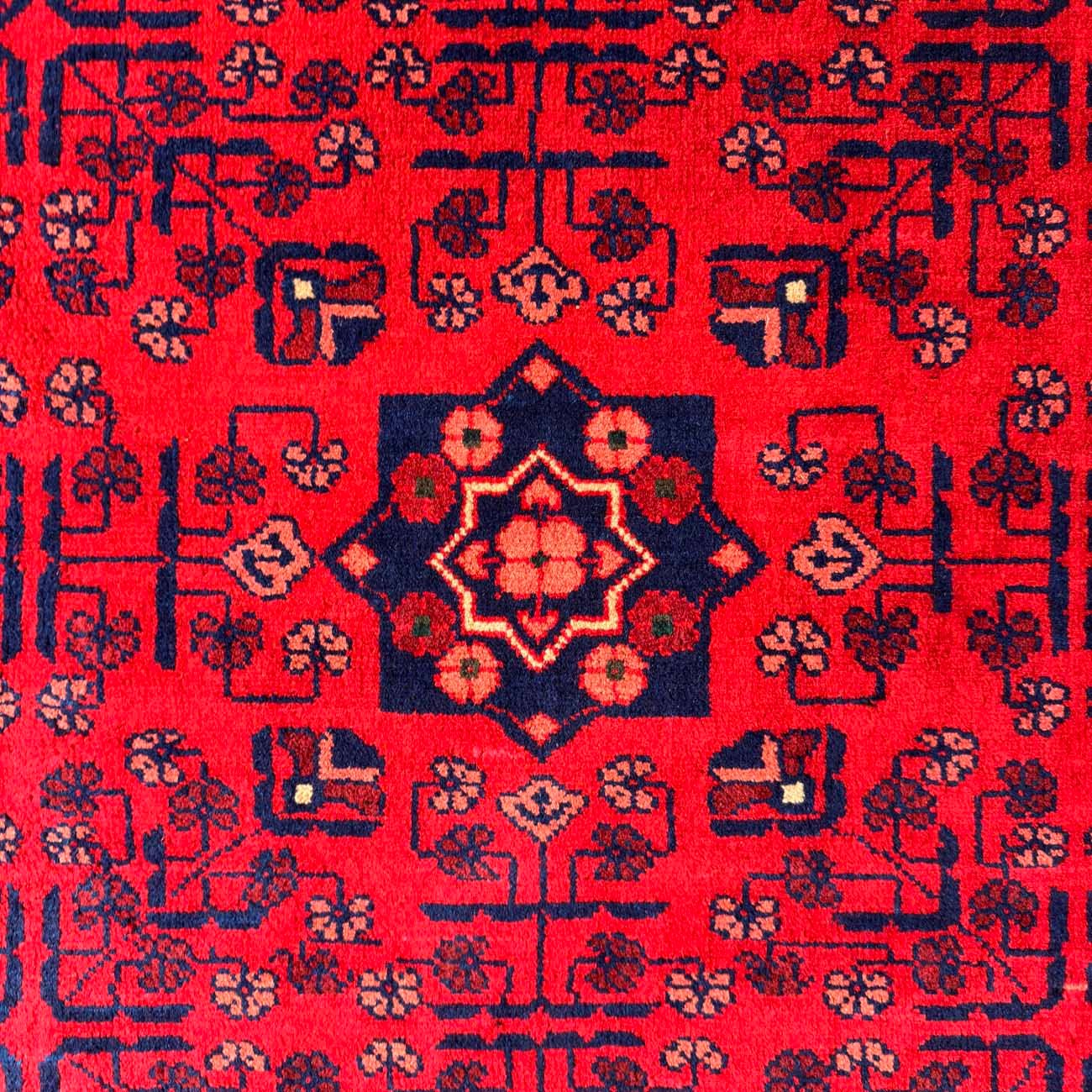 El Dokuma Kırmızı Türkmen Yün Halı (245x300 cm) - Görsel 9