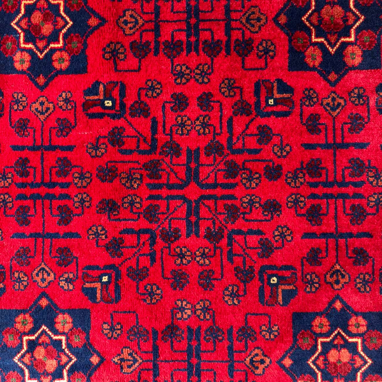 El Dokuma Kırmızı Türkmen Yün Halı (170x235 cm) - Görsel 2