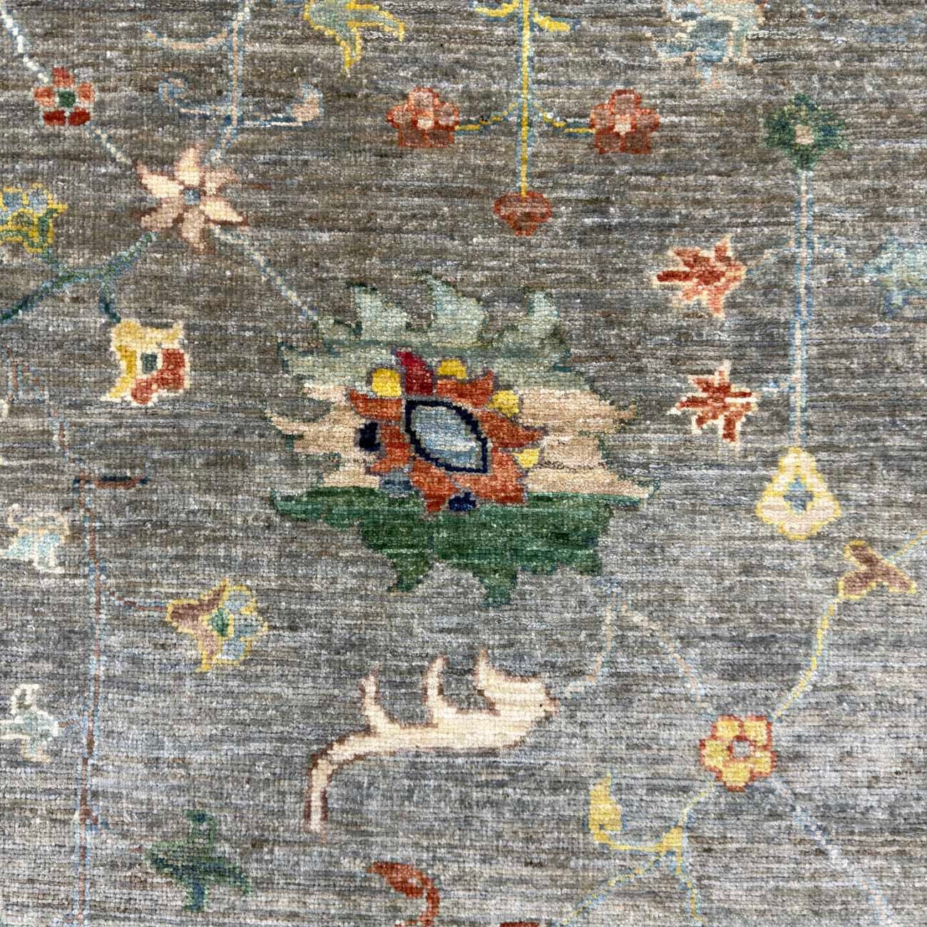 El Dokuma Gri Sultani Yün Halı (200x290 cm) - Görsel 9