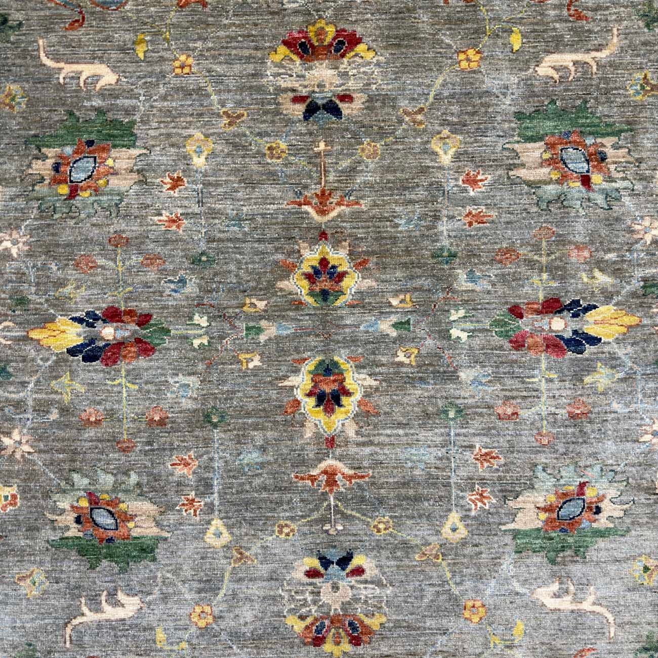 El Dokuma Gri Sultani Yün Halı (200x290 cm) - Görsel 2