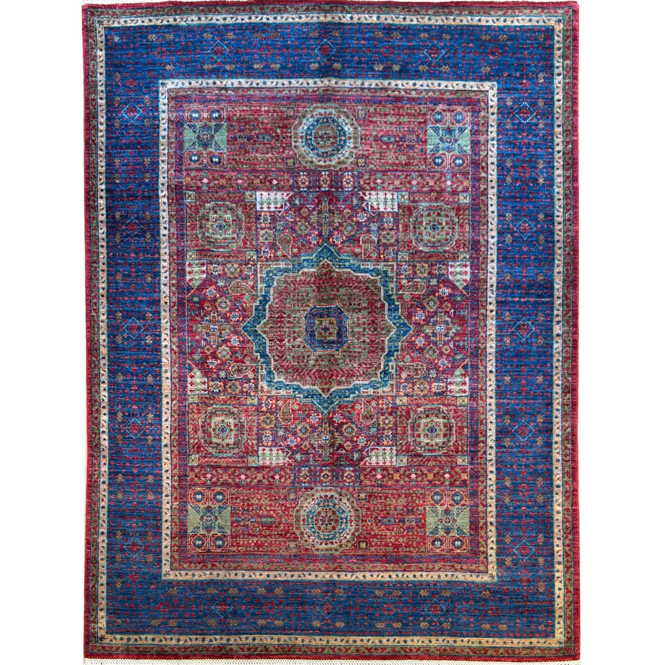 El Dokuma Memlük Yün Halı (155x200 cm)