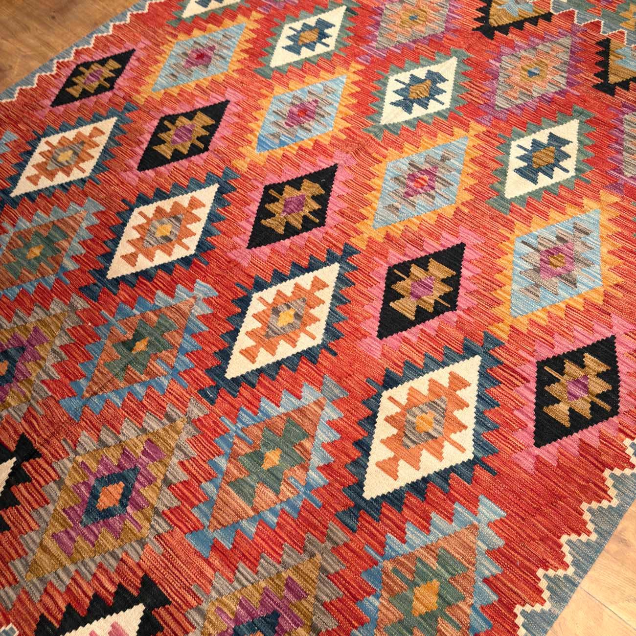 El Dokuma Anadolu Desenli Yün Kilim (200x305 cm) - Görsel 2