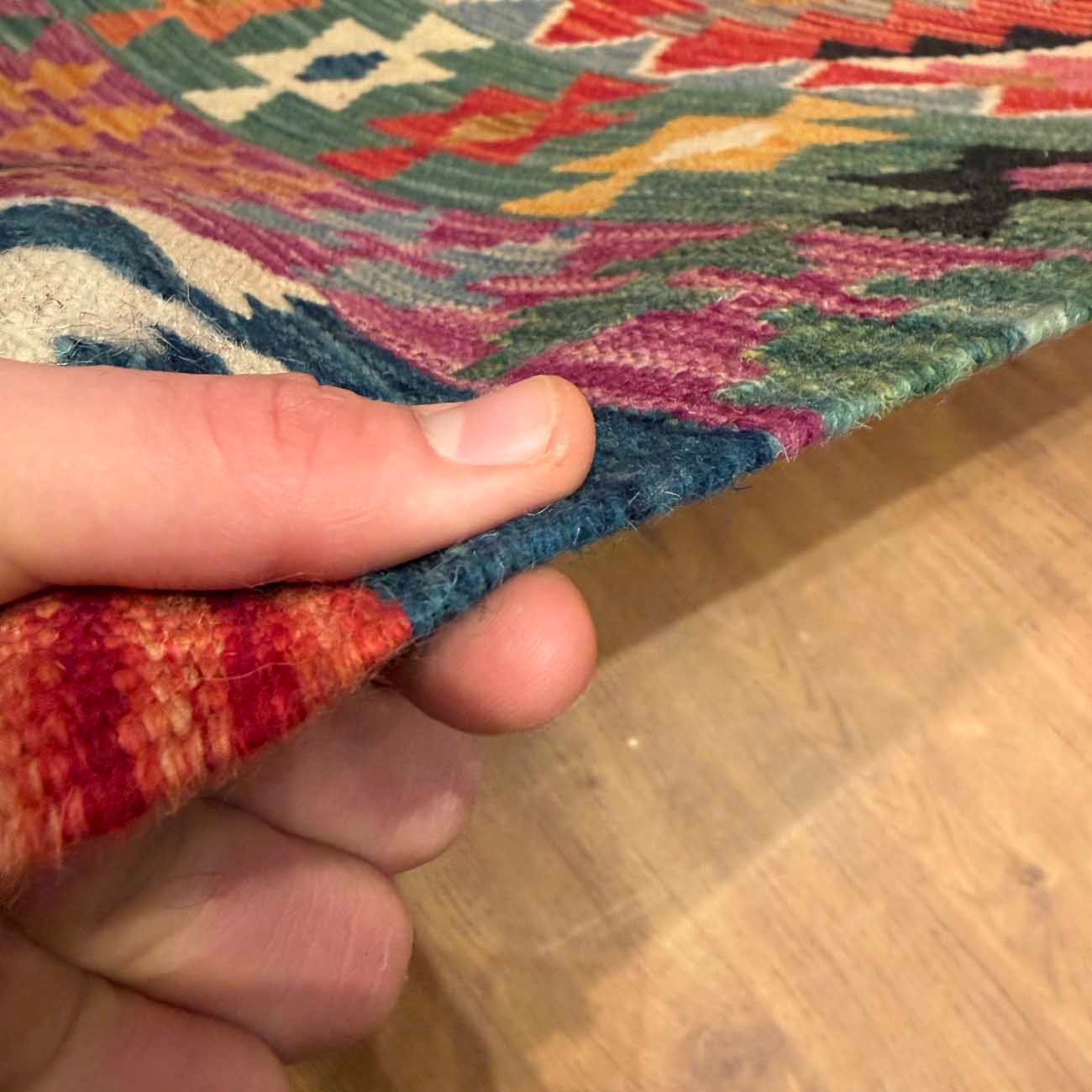 El Dokuma Anadolu Desenli Yün Kilim (200x305 cm) - Görsel 7