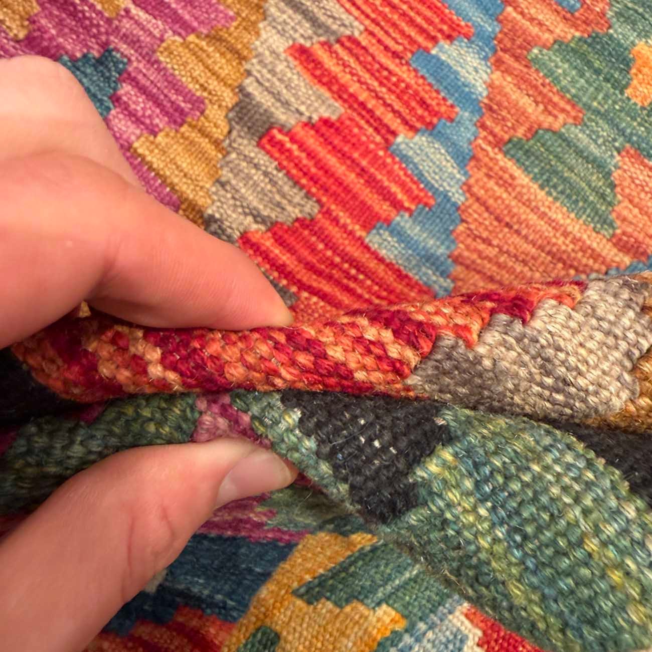El Dokuma Anadolu Desenli Yün Kilim (200x305 cm) - Görsel 8