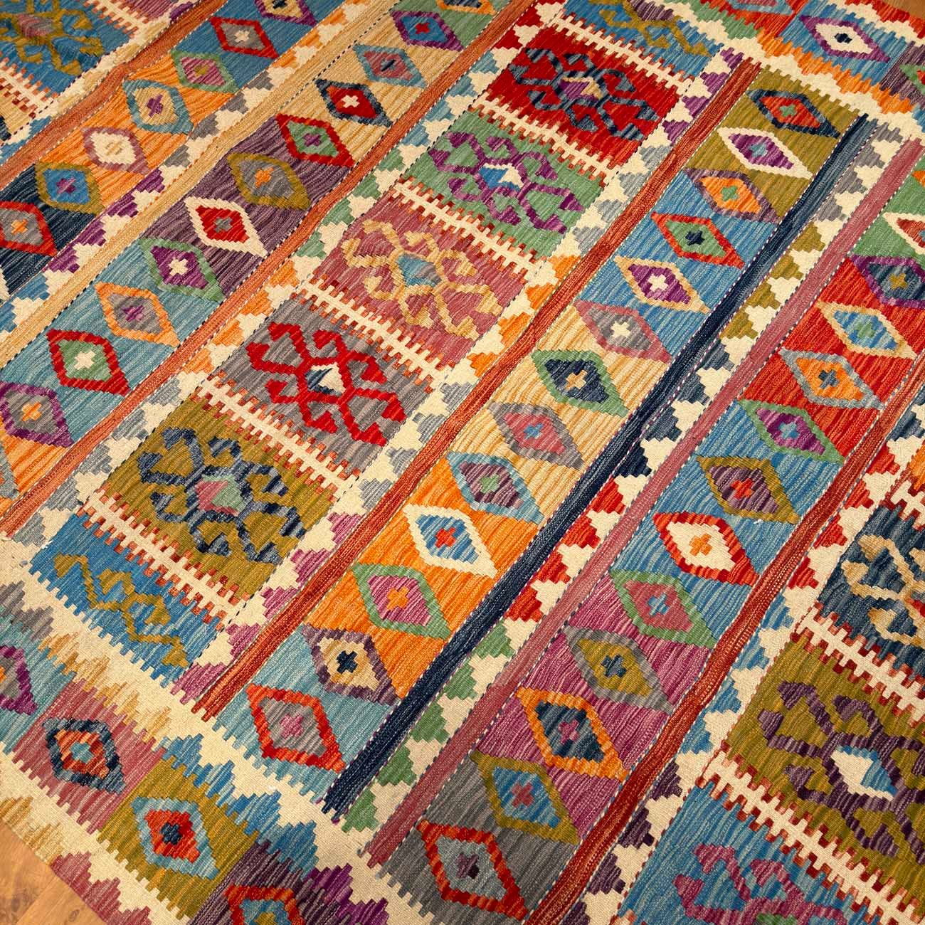 El Dokuma Anadolu Desenli Yün Kilim (200x300 cm) - Görsel 2