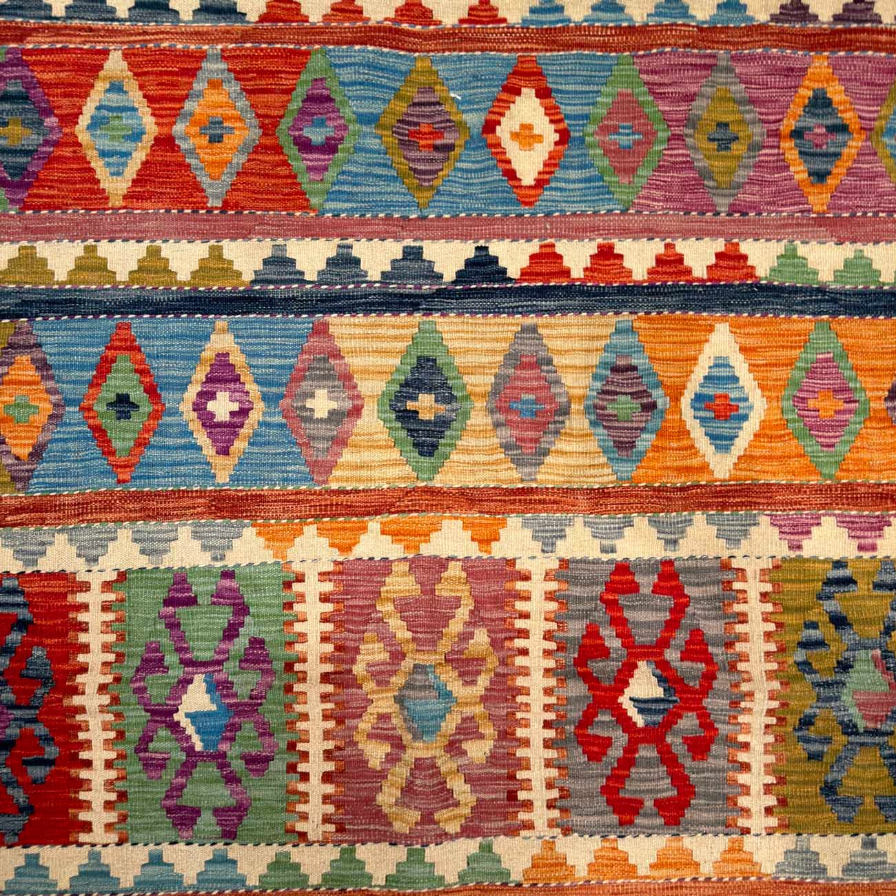 El Dokuma Anadolu Desenli Yün Kilim (200x300 cm) - Görsel 3