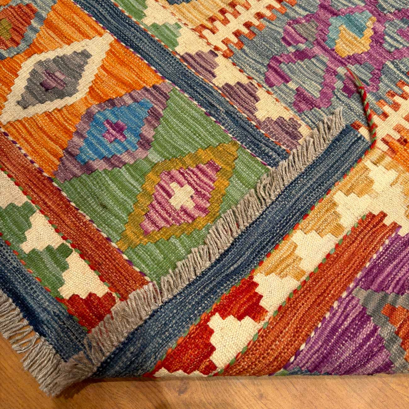 El Dokuma Anadolu Desenli Yün Kilim (200x300 cm) - Görsel 7