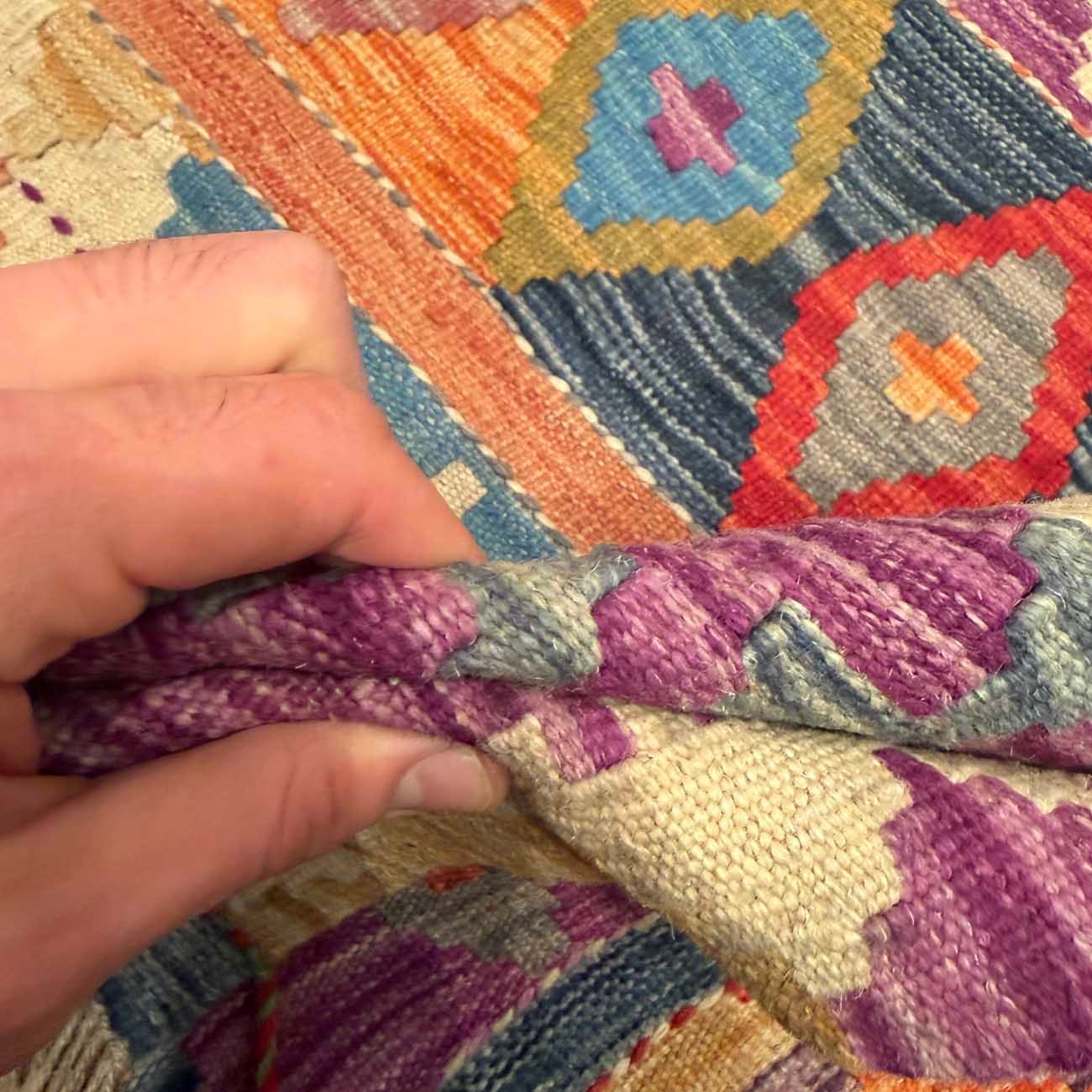 El Dokuma Anadolu Desenli Yün Kilim (200x300 cm) - Görsel 6