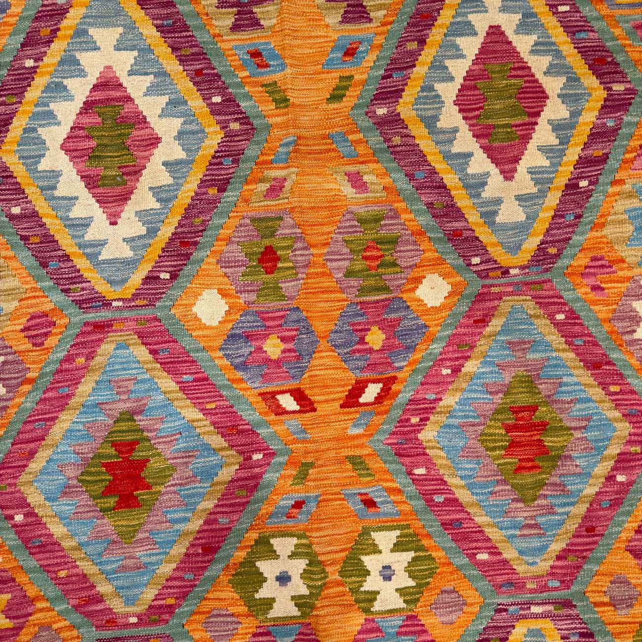 El Dokuma Anadolu Desenli Yün Kilim (200x290 cm) - Görsel 3
