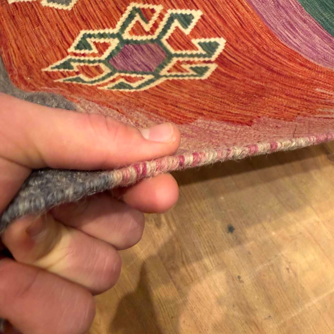 El Dokuma Anadolu Desenli Yün Kilim (175x245 cm) - Görsel 8
