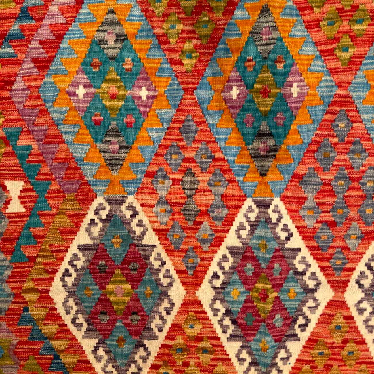 El Dokuma Anadolu Desenli Yün Kilim (175x235 cm) - Görsel 3