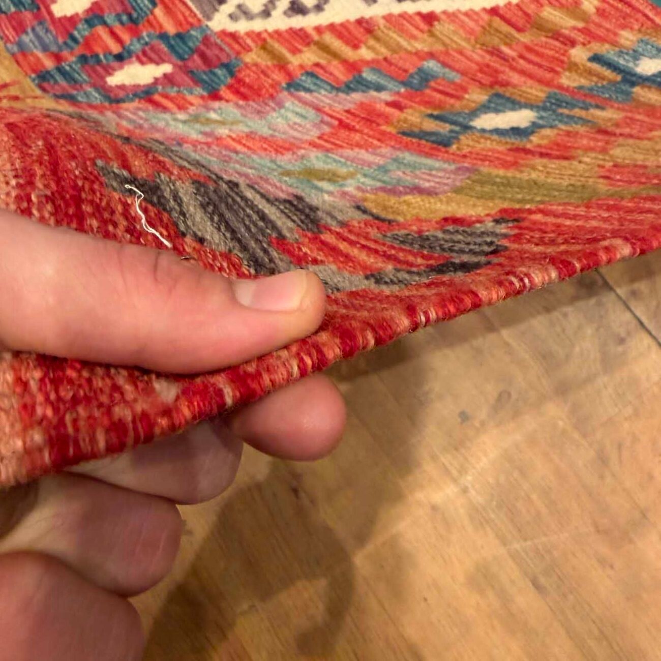 El Dokuma Anadolu Desenli Yün Kilim (175x235 cm) - Görsel 7