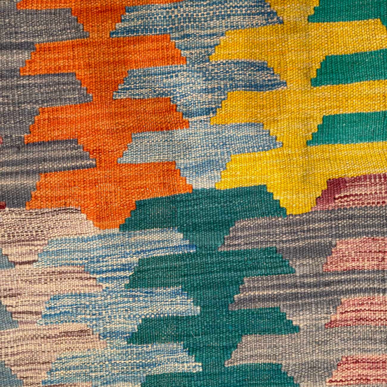 El Dokuma Anadolu Desenli Yün Kilim (150x200 cm) - Görsel 3