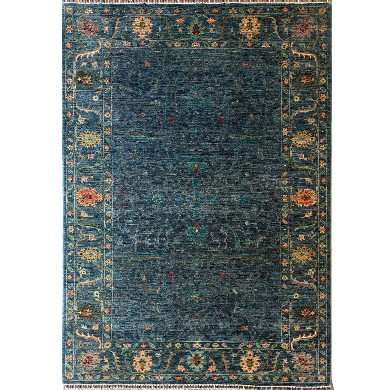 El Dokuma Mavi Sultani Yün Halı (170x240 cm)
