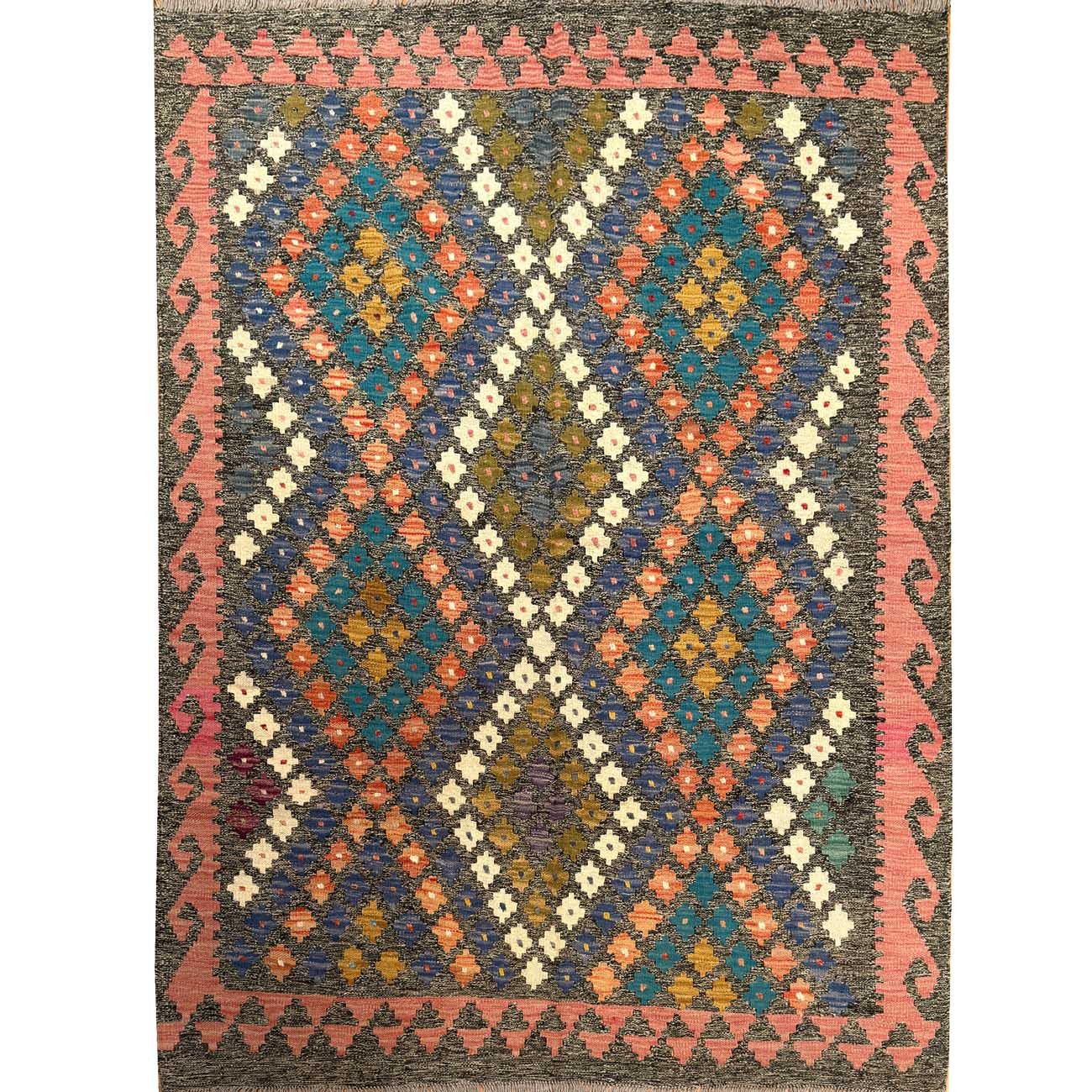 El Dokuma Anadolu Desenli Yün Kilim (150x200 cm)