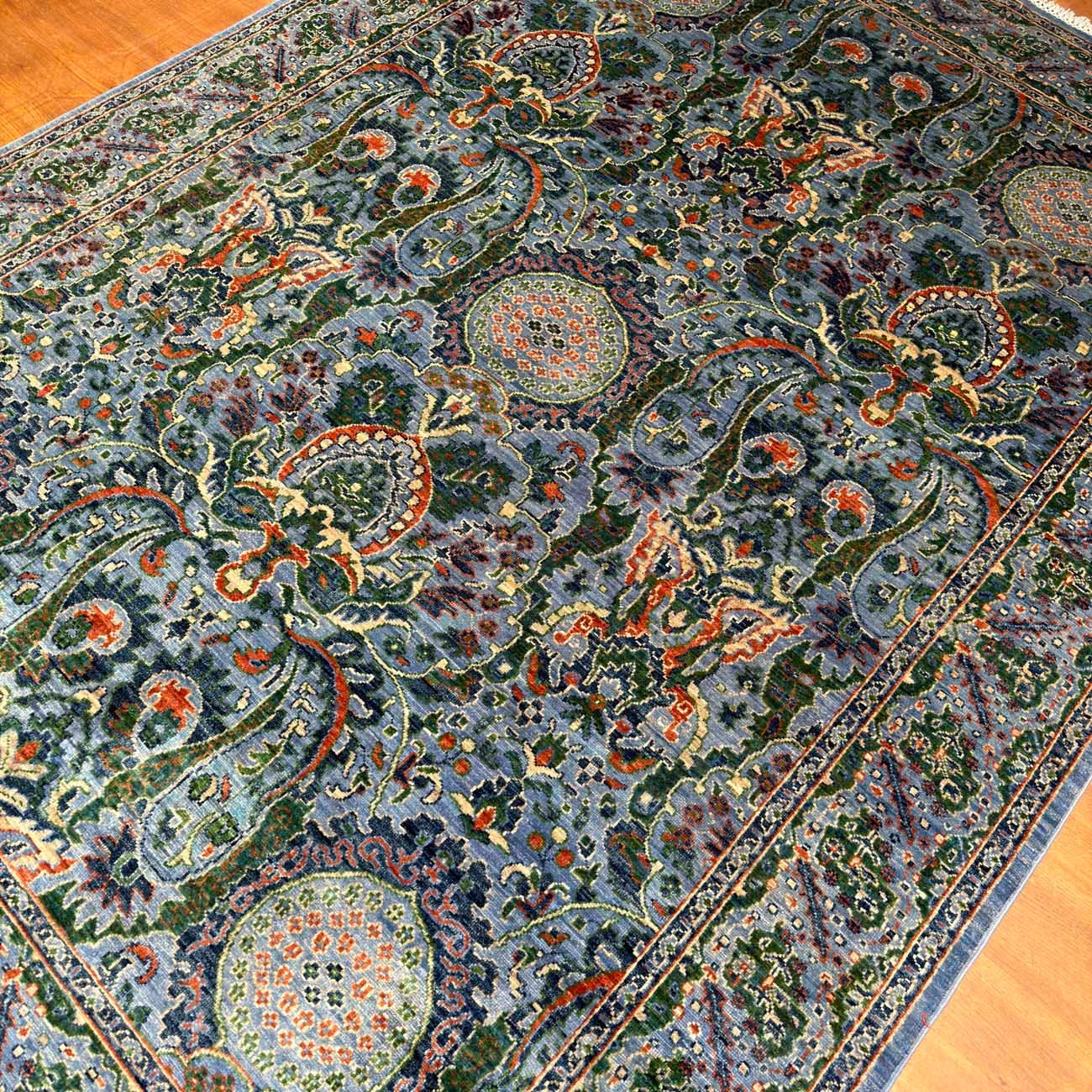 El Dokuma Özel Tasarım Kabile Yün Halı (175x240 cm) - Görsel 7