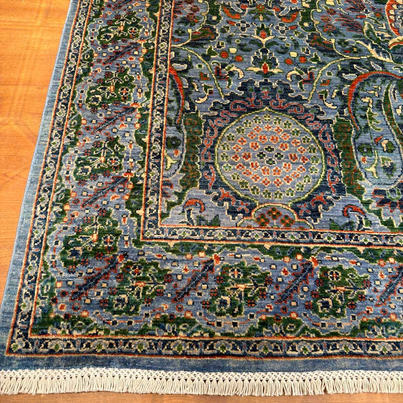 El Dokuma Özel Tasarım Kabile Yün Halı (175x240 cm) - Görsel 8