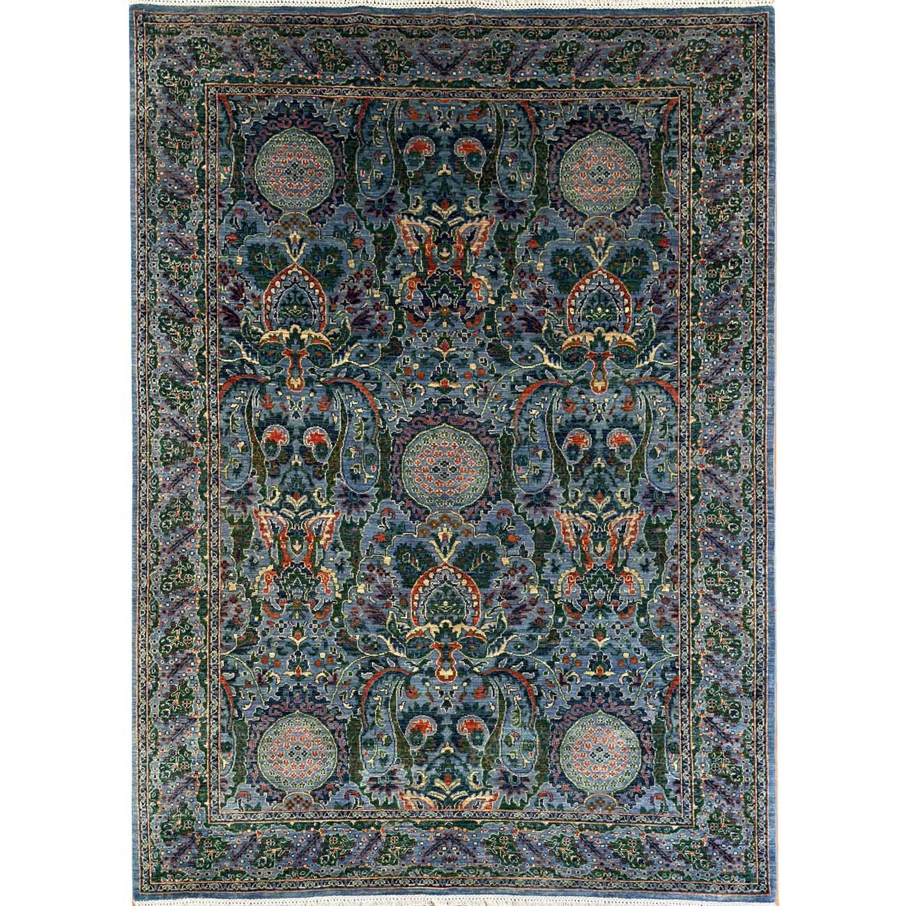 El Dokuma Özel Tasarım Kabile Yün Halı (175x240 cm)