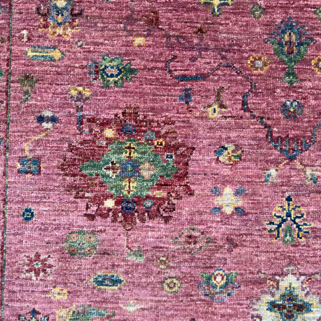 El Dokuma Pembe Sultani Yün Halı (125x185 cm) - Görsel 2