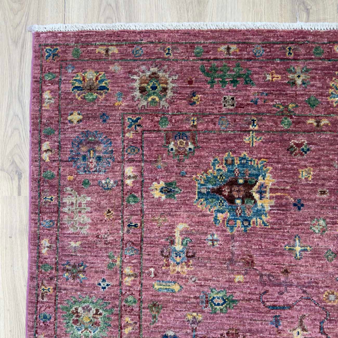 El Dokuma Pembe Sultani Yün Halı (125x185 cm) - Görsel 3